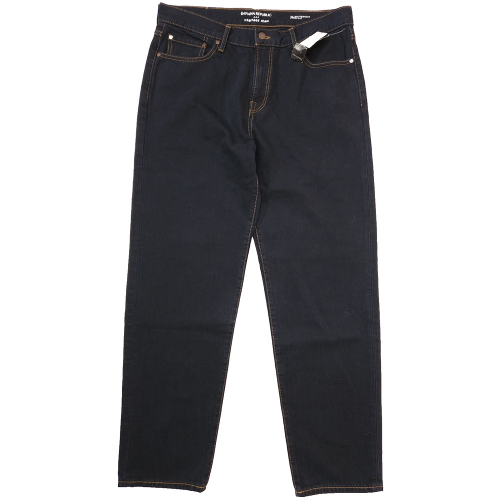 Banana Republic Heritage Jeans Men's 34x32 Straight Leg Dark Wash Denim NEW